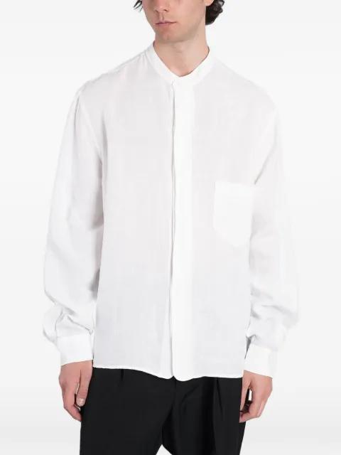 mandarin-collar chest-pocket shirt by GRIFONI