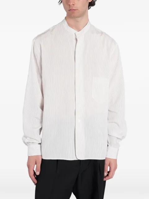 striped band-collar shirt by GRIFONI