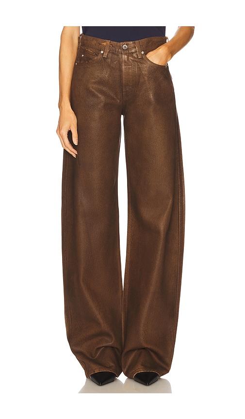 GRLFRND Austen Low Rise Curve in Brown by GRLFRND