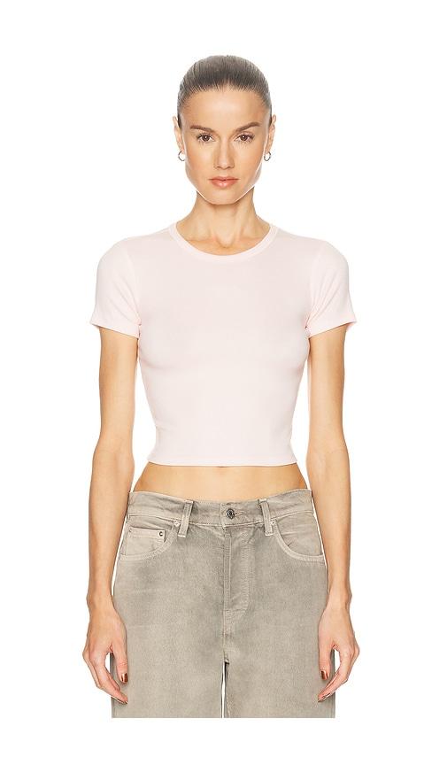 GRLFRND Baby Tee in Pink by GRLFRND