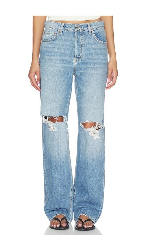 GRLFRND Bella Low Rise Boyfriend in Blue by GRLFRND