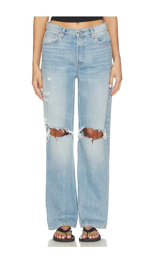 GRLFRND Bella Low Rise Boyfriend in Denim-Light by GRLFRND
