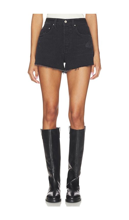 GRLFRND Charlie Low Rise Baggy Cut Off in Black by GRLFRND
