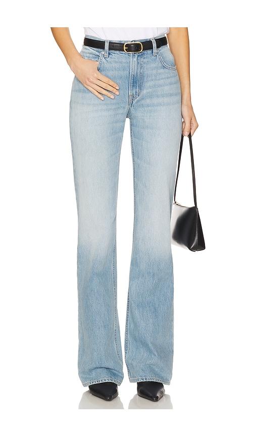 GRLFRND Danie Mid Rise Boot Jeans in Blue by GRLFRND