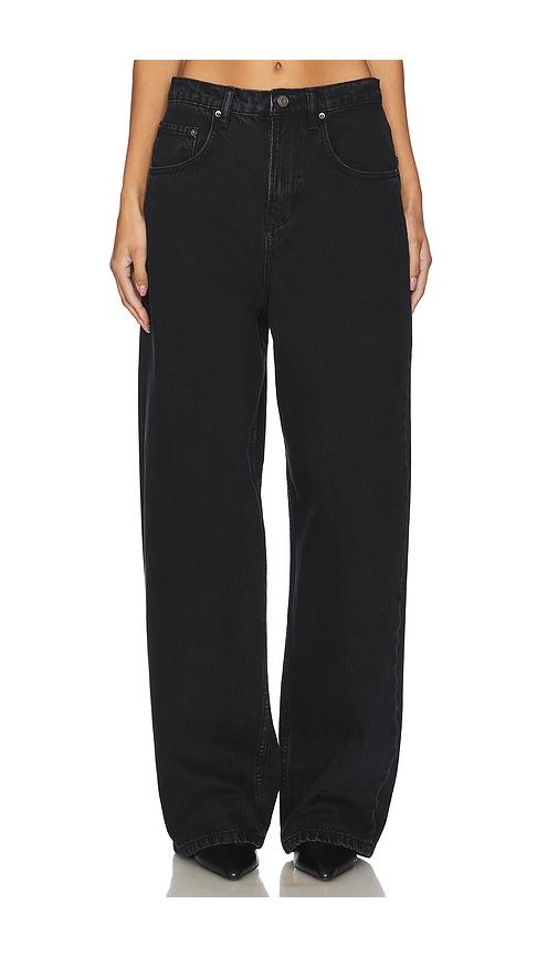GRLFRND Enya Drop Rise Jeans in Black by GRLFRND