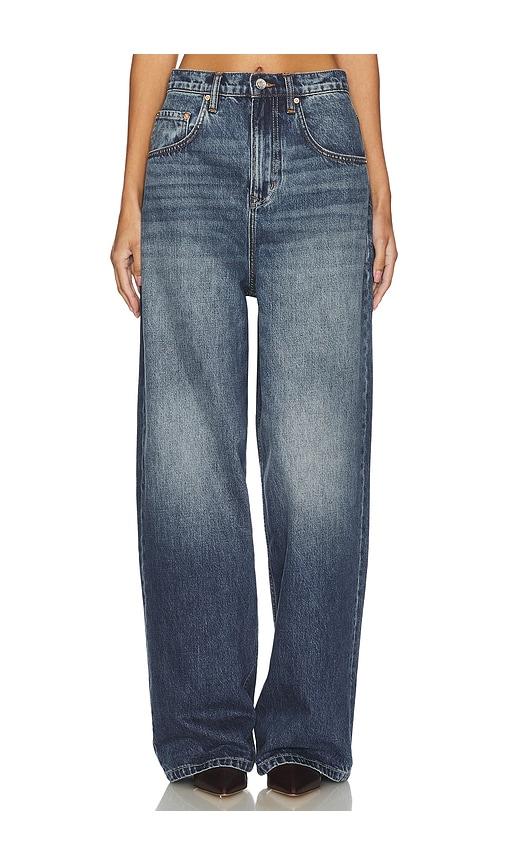 GRLFRND Enya Drop Rise Jeans in Denim-Dark by GRLFRND