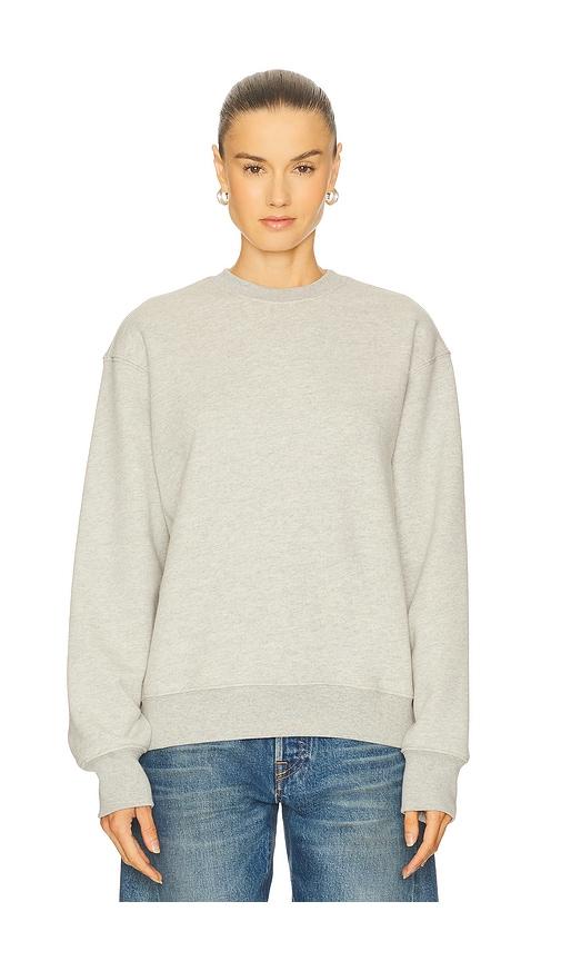GRLFRND Essential Crew Neck Sweatshirt in Light Grey by GRLFRND