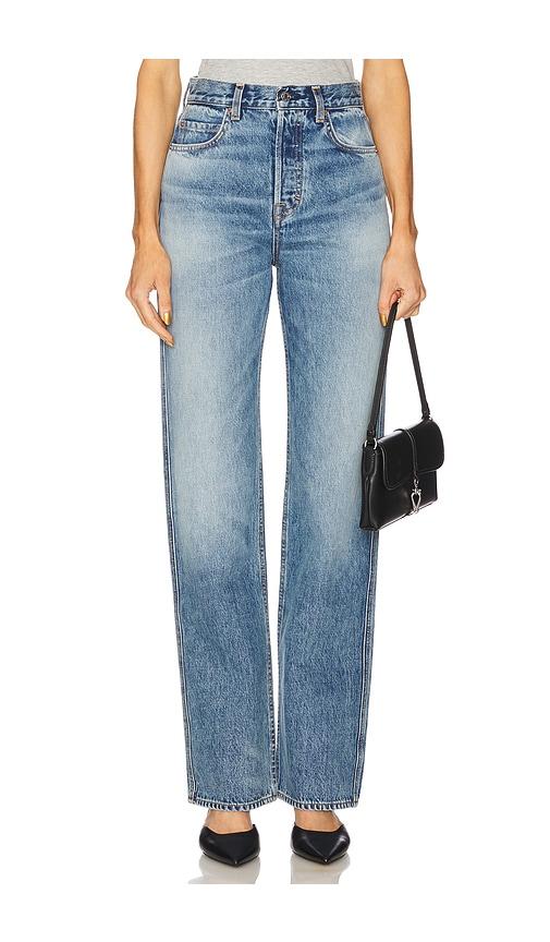 GRLFRND Graham High Rise Straight in Blue by GRLFRND