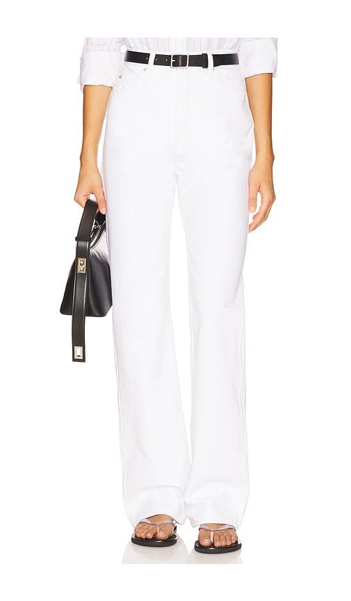GRLFRND Graham High Rise Straight in White by GRLFRND