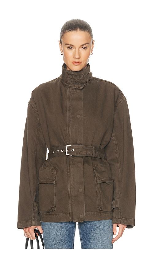 GRLFRND Logan Jacket in Brown by GRLFRND