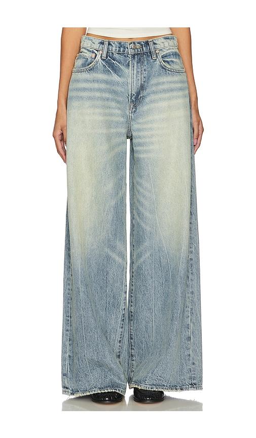 GRLFRND Luna Mid Rise Baggy Jeans in Denim-Medium by GRLFRND