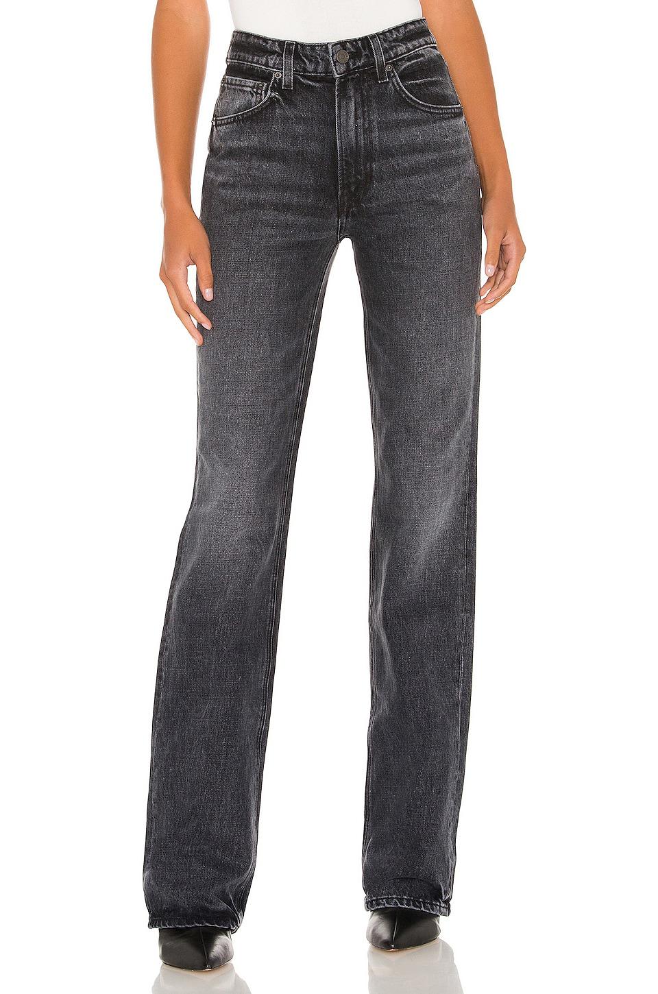 GRLFRND Melanie High Rise Boot Cut Jeans in Grey by GRLFRND