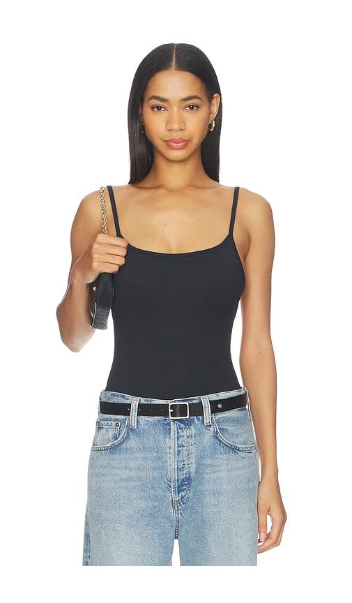 GRLFRND Open-back Bodysuit in Black by GRLFRND