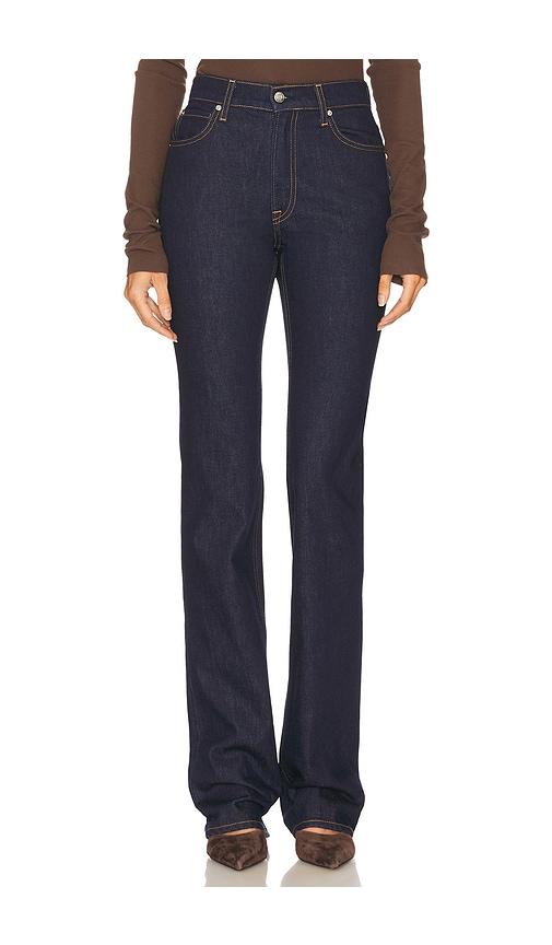 GRLFRND Remy Slim Boot in Blue by GRLFRND