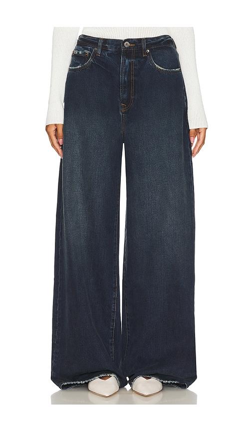 GRLFRND Rowan Oversized Baggy Jeans in Denim-Dark by GRLFRND