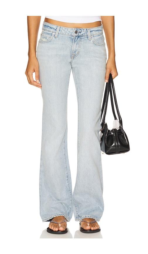GRLFRND Serena Low Rise Boot in Blue by GRLFRND