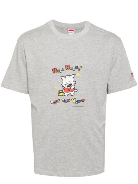 cat print cotton T-shirt by GROUND ZERO