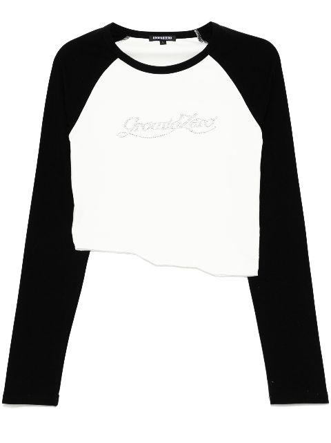 crystal-embellished T-shirt by GROUND ZERO
