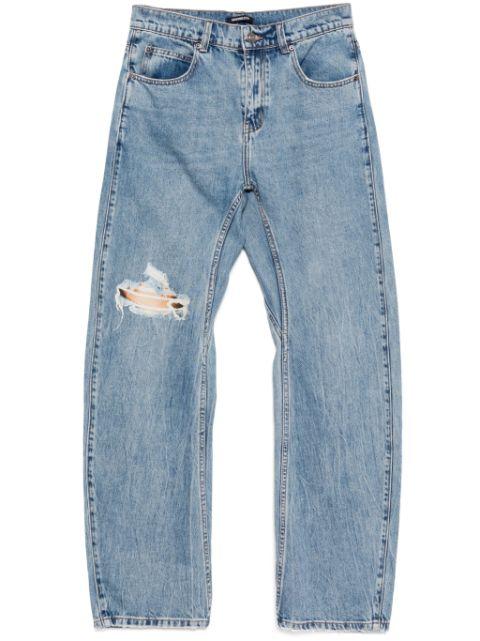 graphic-print jeans by GROUND ZERO
