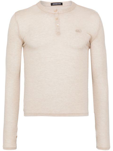 logo-embroidered T-shirt by GROUND ZERO