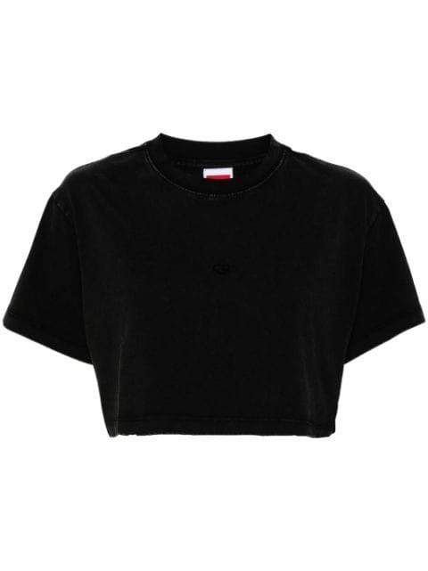 logo-embroidered washed T-shirt by GROUND ZERO