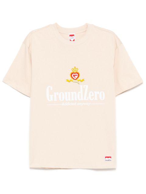 logo print T-shirt by GROUND ZERO