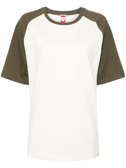 logo-print cotton T-shirt by GROUND ZERO