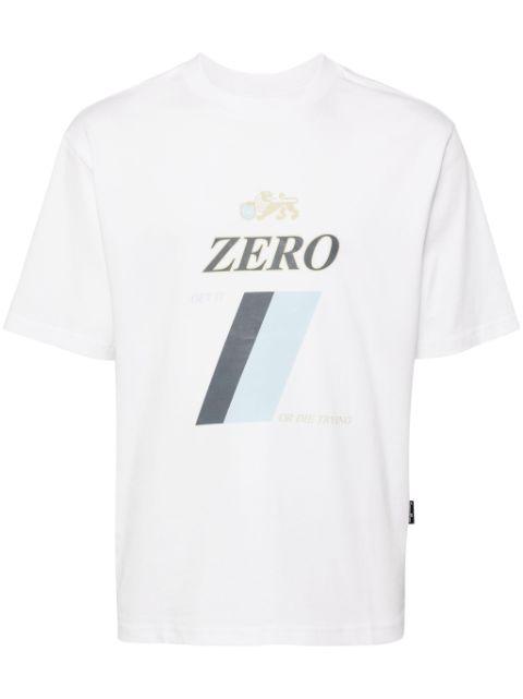 logo-print cotton T-shirt by GROUND ZERO