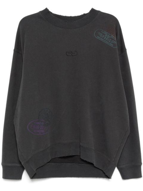 logo-print sweatshirt by GROUND ZERO