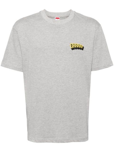 slogan-print cotton T-shirt by GROUND ZERO