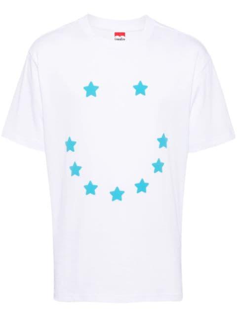 star-print cotton T-shirt by GROUND ZERO