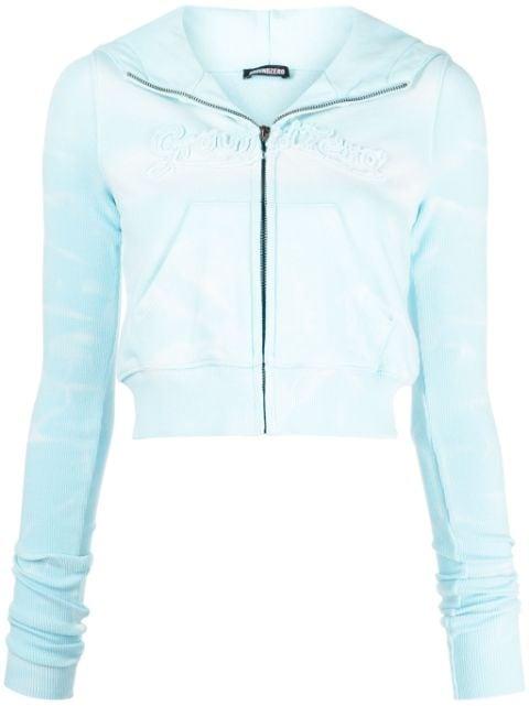 tie-dye print cotton jacket by GROUND ZERO