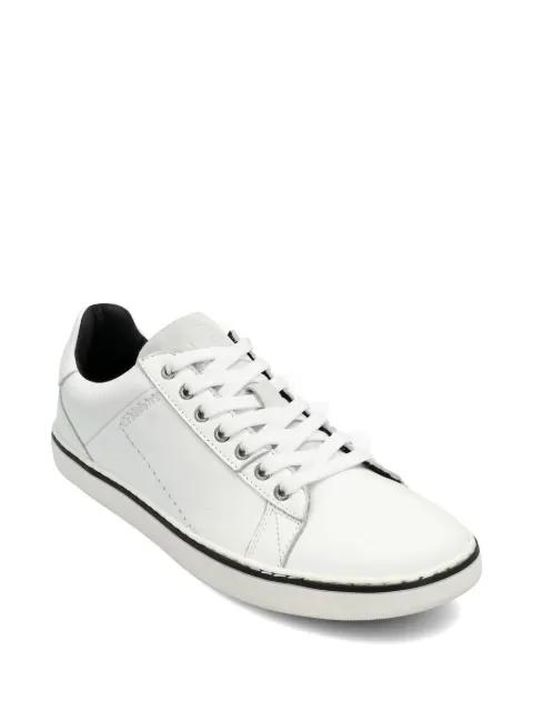 Galaxy lace-up leather sneakers by GROUNDS