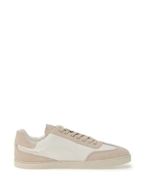 Panama suede-panelled sneakers by GROUNDS