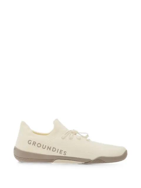 logo-print sneakers by GROUNDS