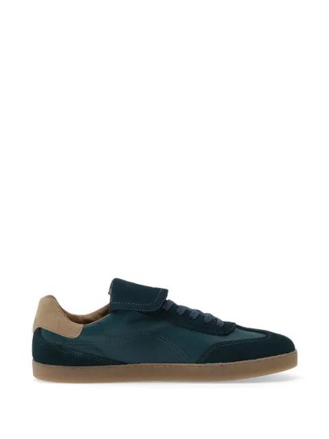 panelled suede-trim sneakers by GROUNDS