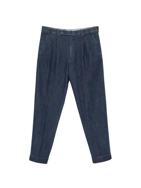 pleated cuffed jeans by GTA