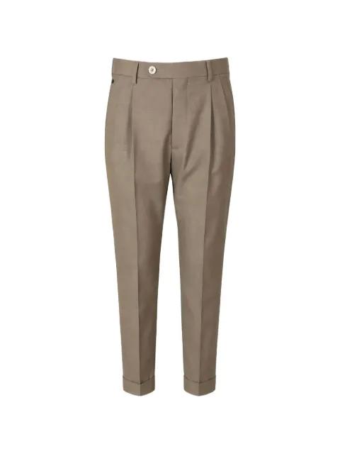 pleated turn-up trousers by GTA