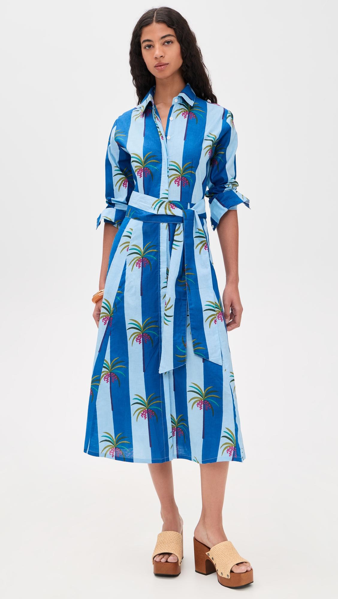 Luciana Palm Dress by GUADALUPE DESIGN