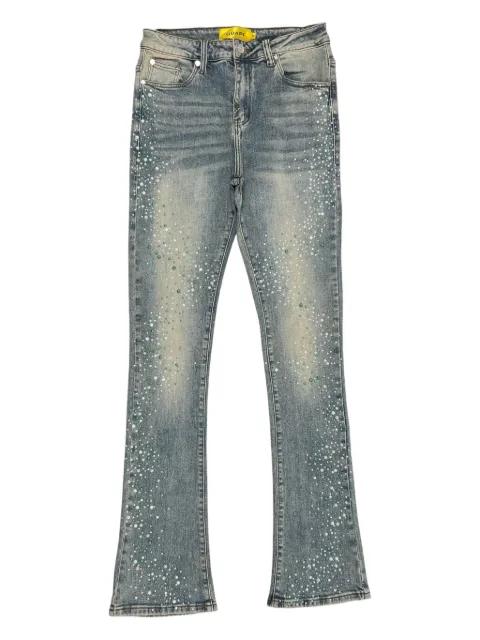 pearl-embellished jeans by GUAPI