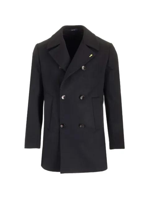 double-breasted buttoned coat by GUARINUCCI
