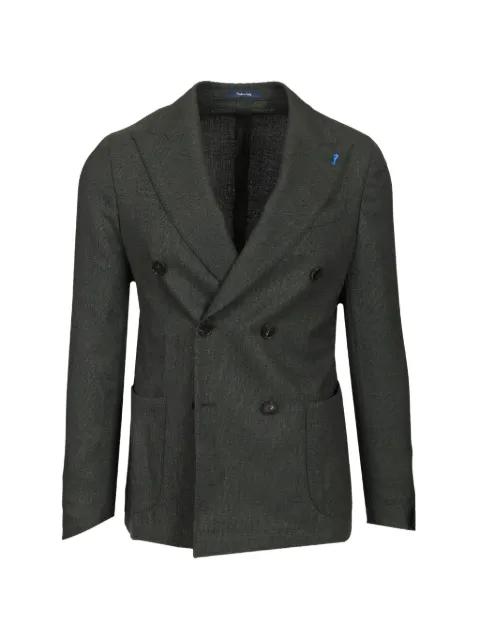 double-breasted peak-lapel blazer by GUARINUCCI