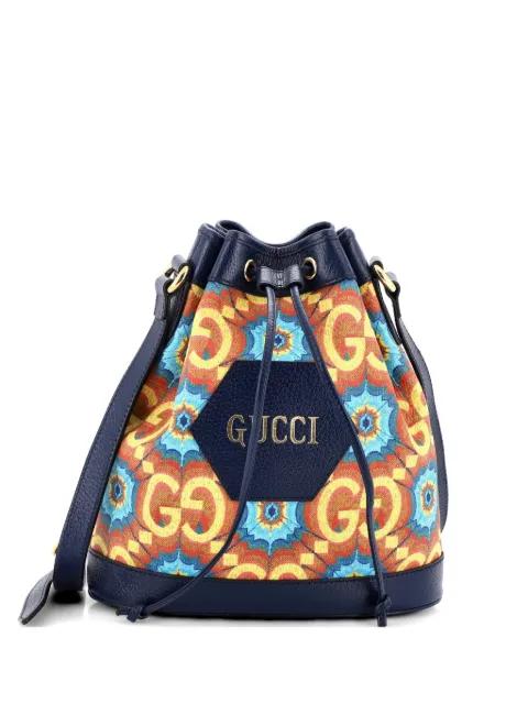 100 Ophidia Limited Edition Coated Canvas bucket bag by GUCCI 