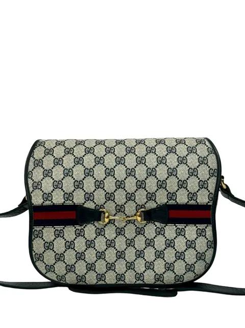 1970-1980 GG Supreme Horsebit Web crossbody bag by GUCCI 