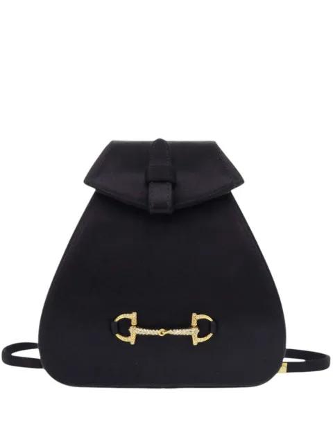 1990-2000 Mini Satin Crystal Horsebit backpack by GUCCI 