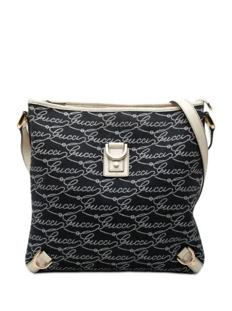 2000-2015 85th Anniversary Denim Abbey D Ring crossbody bag by GUCCI 