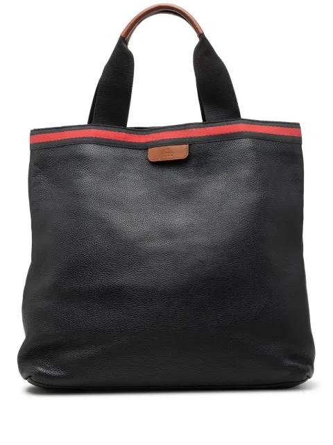 2000-2015 Calfskin Web tote bag by GUCCI 