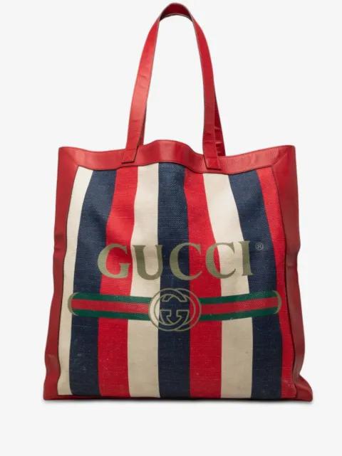 2000-2015 Canvas Baiadera Striped tote bag by GUCCI 