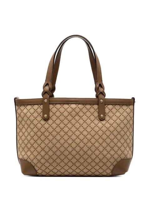 2000-2015 Diamante Canvas Craft tote bag by GUCCI 