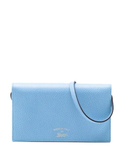 2000-2015 Dollar Calfskin Swing Wallet On Strap crossbody bag by GUCCI 